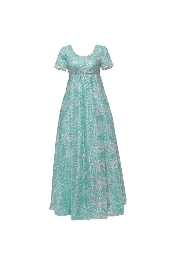 Kate Sharma Dress High Waistline Regency Era Dress Jane Austen Tea Party Gown