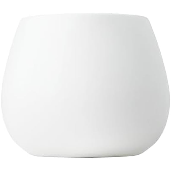 Kate Sleek Matte White Plant Pot Indoor, 5 Inch Pot for Plants, Lightweight, Minimal Style, Tabletop Decorative Garden Pot at Living Room, Work Desk, Ceramic Planter for Indoor Plants, Faux Flower