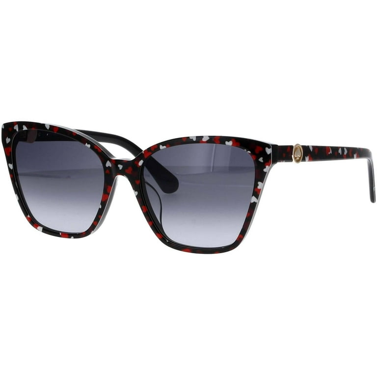 Kate Spade AMIYAH/G/S 0F74 Women's Black Pattern Red Sunglasses