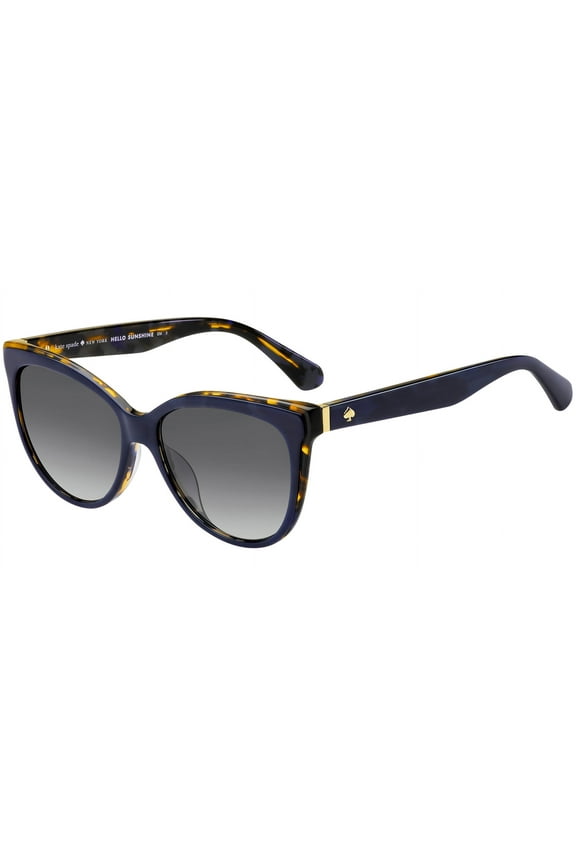 Kate Spade Adult Women's Daesha Navy/Havana Round Cat Eye Sunglasses - 0JBW-9O