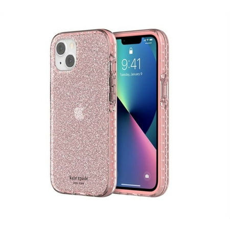 kate spade new york - Ultra Defensive Case iPhone 13 - Pink Glitter