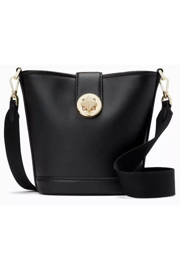 Kate Spade Audrey Mini Bucket Bag Smooth Black Leather Purse K8103 NWT $329 MSRP