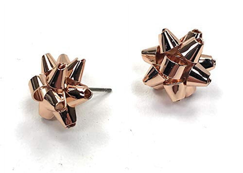 Kate spade bow 2024 earrings rose gold