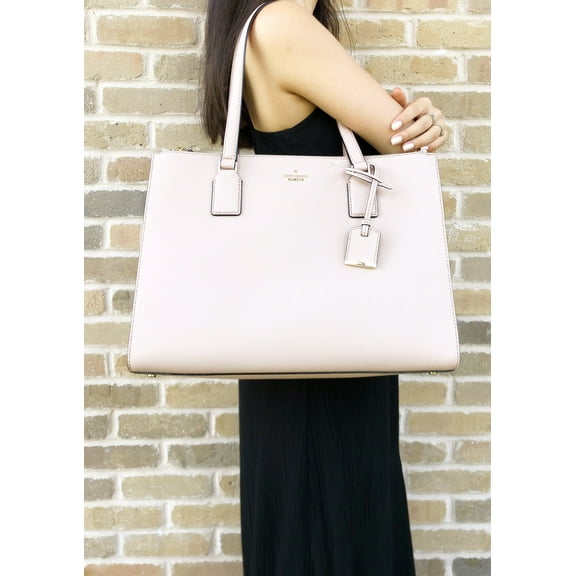 Kate Spade Cameron Street Jensen Leather Tote Satchel Toastedwheat