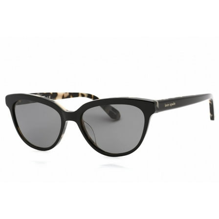 Kate Spade Cayenne Polarized Women's Black Cat Eye Sunglasses - 0807 M9