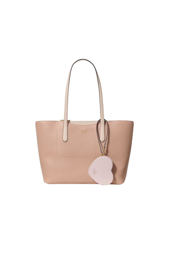 Kate Spade Cece Tote Set with Removable Zip Pouch - Milk Tea Multi (KN624)