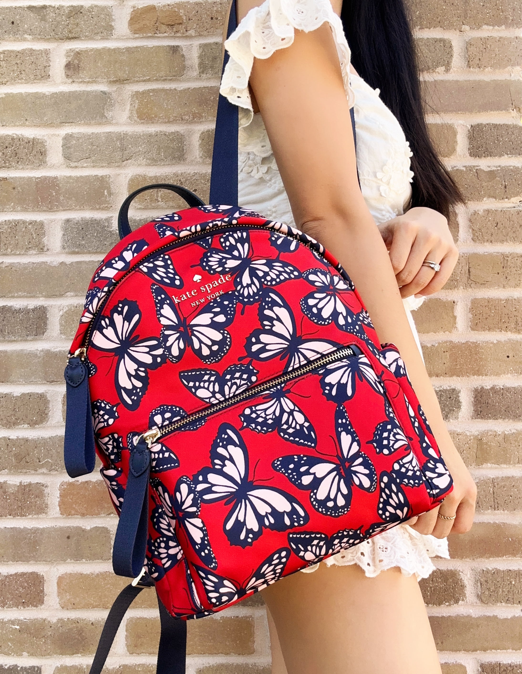 Kate spade cheap red backpack