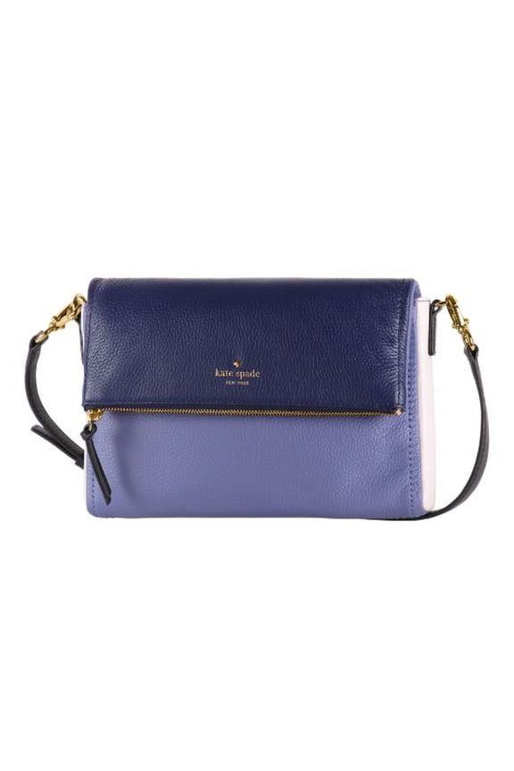 Kate Spade Cobble Hill Marsala Leather Shoulder Bag - Oyster Blue/Multi PXRU6222-476