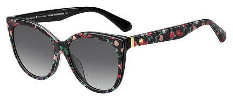 Kate Spade Daesha/S Plastic Womens Cat-Eye Sunglasses Black Floral 56mm Adult