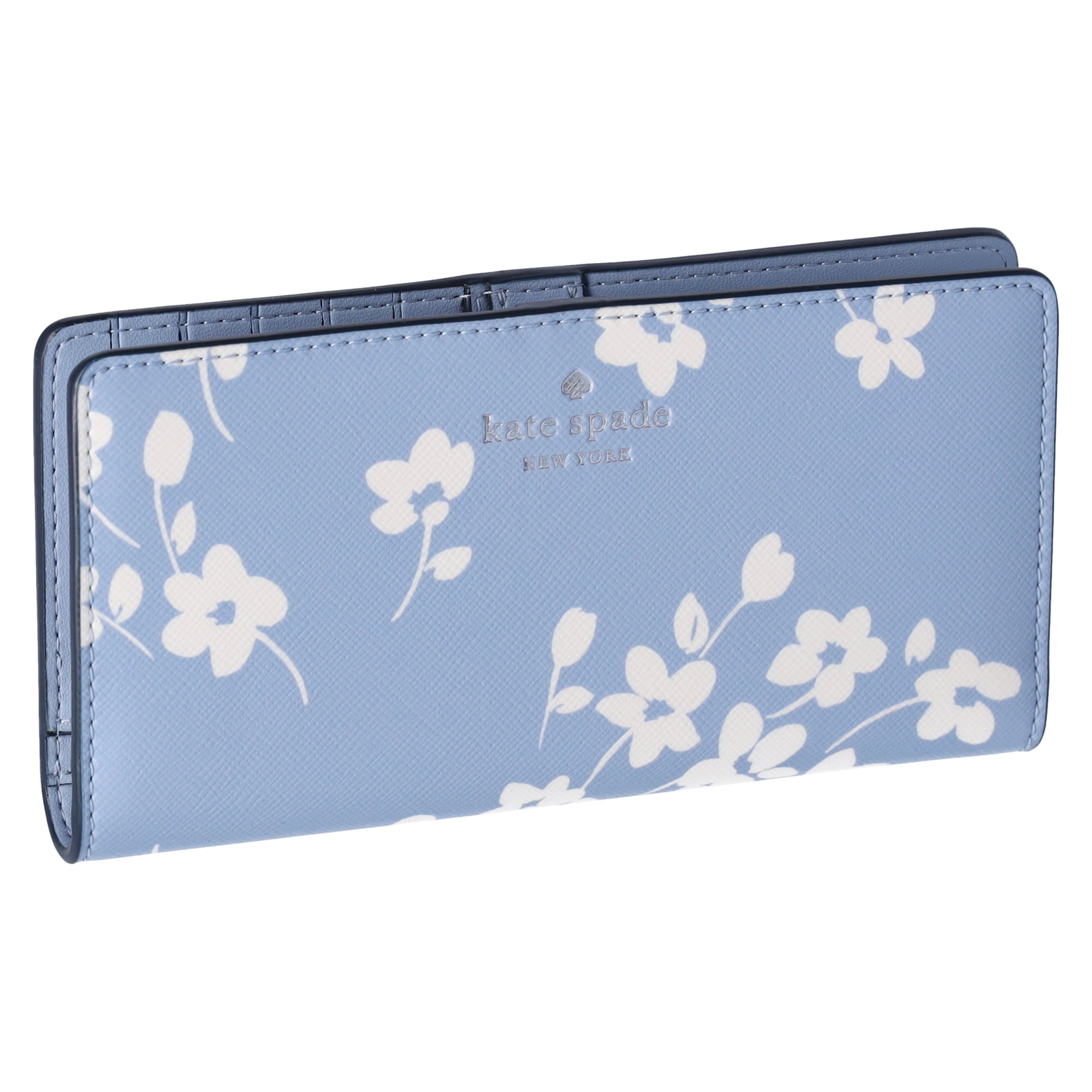 Kate Spade Dana Sweet Floral Printed Large Bifold Wallet Blue Multi Walmart