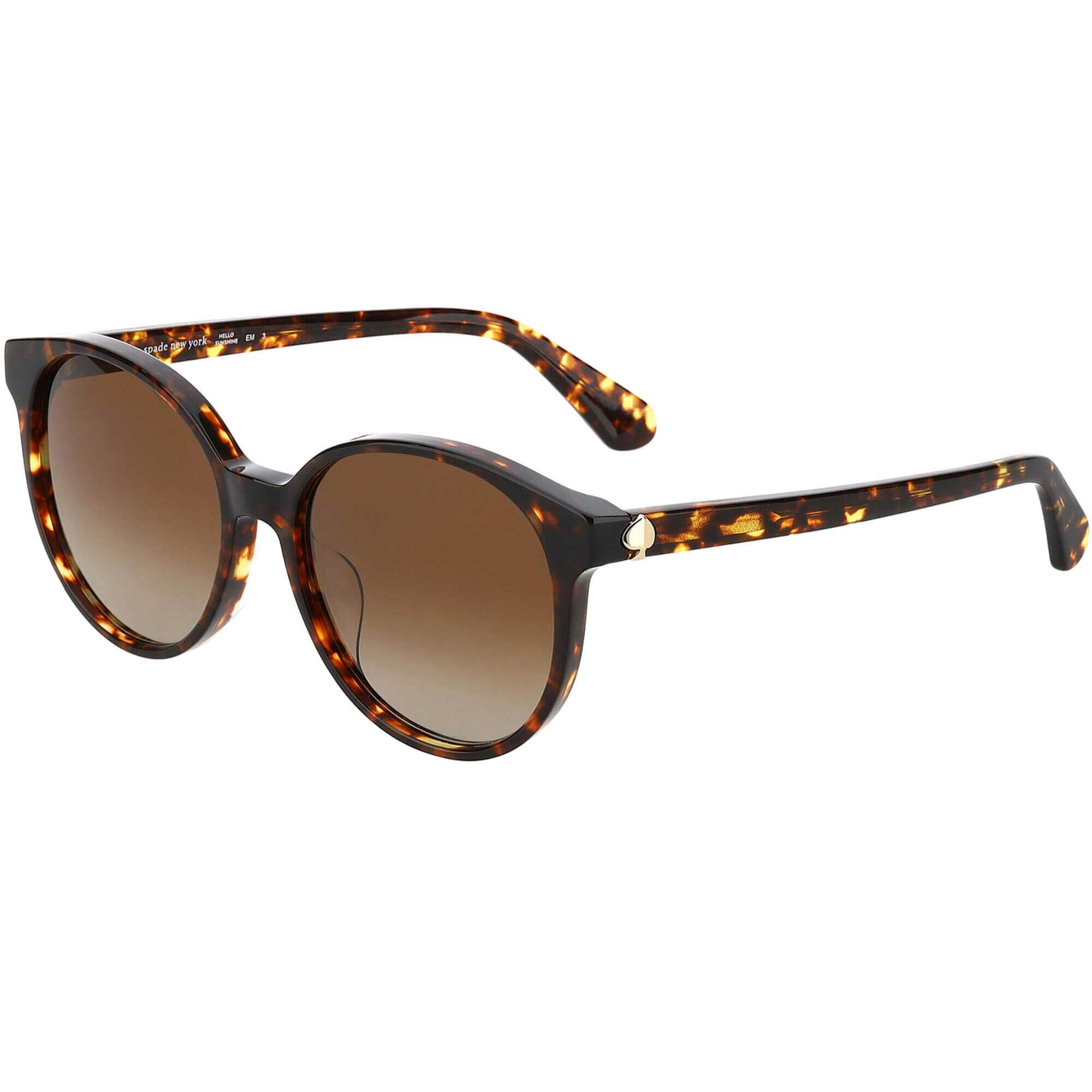 Kate Spade KEESEY/G/S 0086 HA Sunglasses Havana Round Frame, Brown Lenses Kate Spade Brown Round Sunglasses KEESEY/G/S 0086 HA  main image 4