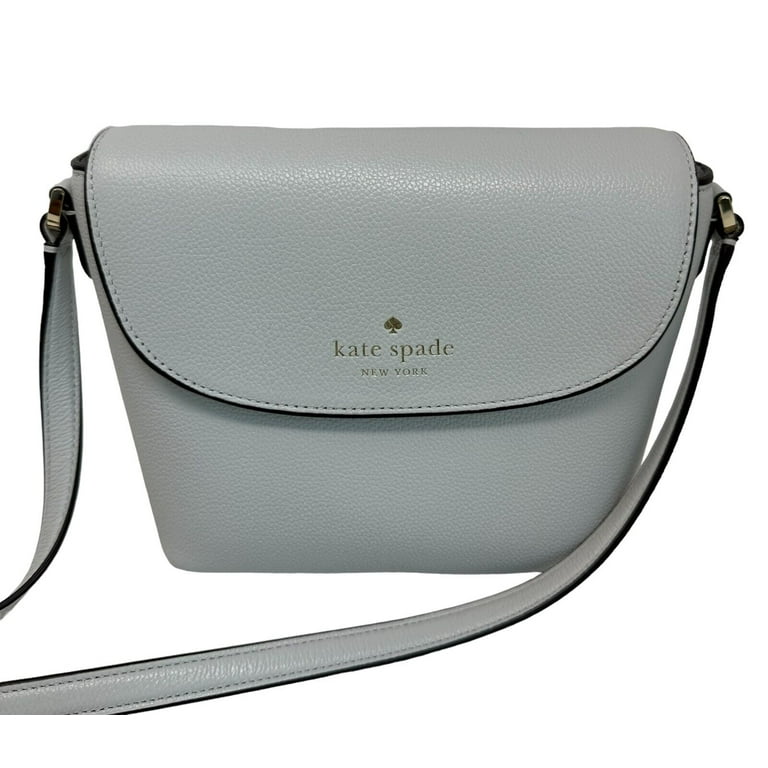 Kate Spade Emmie Flap Pebble Leather Crossbody Bag Quill Grey
