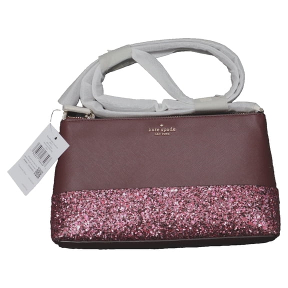 Kate Spade Flash Glitter Fabric Crossbody Bag K8711 $279 (Cherrywood)