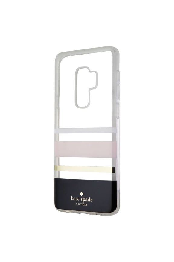 Kate Spade Flexible Hardshell Case for Galaxy S9+ (Plus) Charlotte Stripe Black