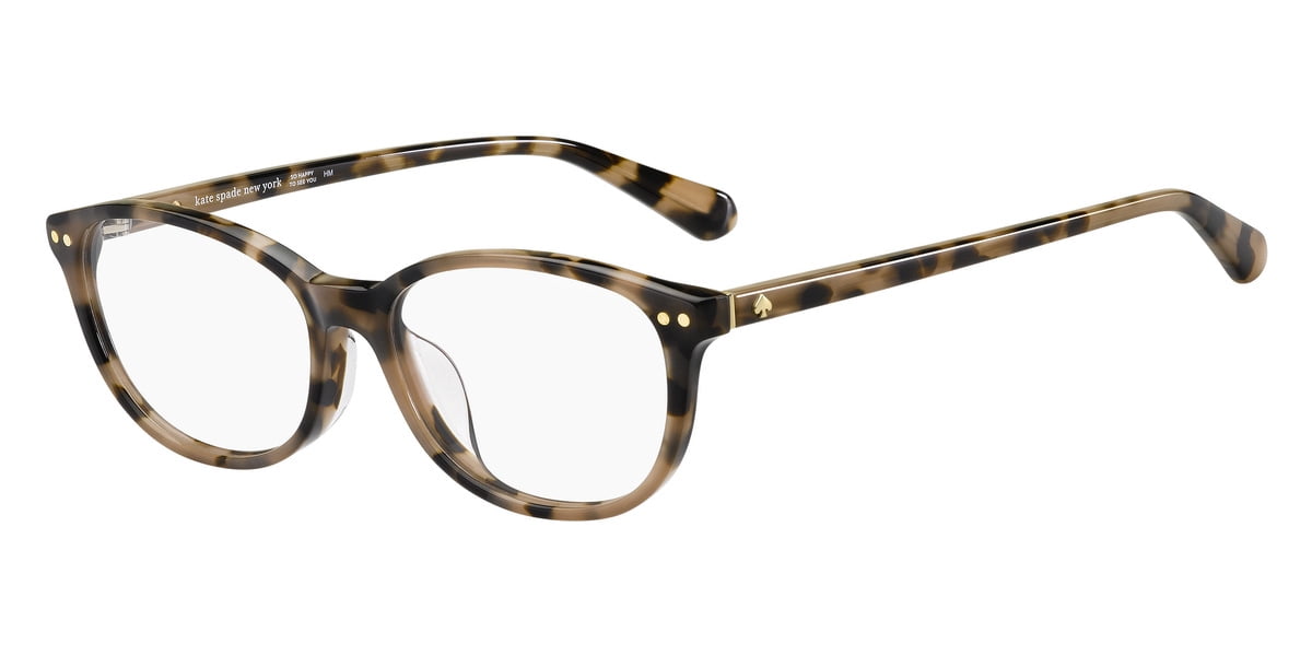 Kate Spade Evangeline/F 0086 Women's Havana Plastic Eyeglasses