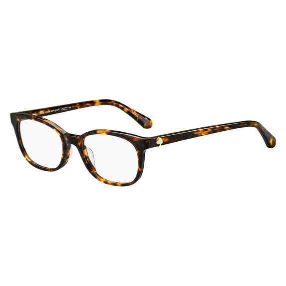 Kate Spade Full Rim Rectangular Dark Havana Eyeglasses