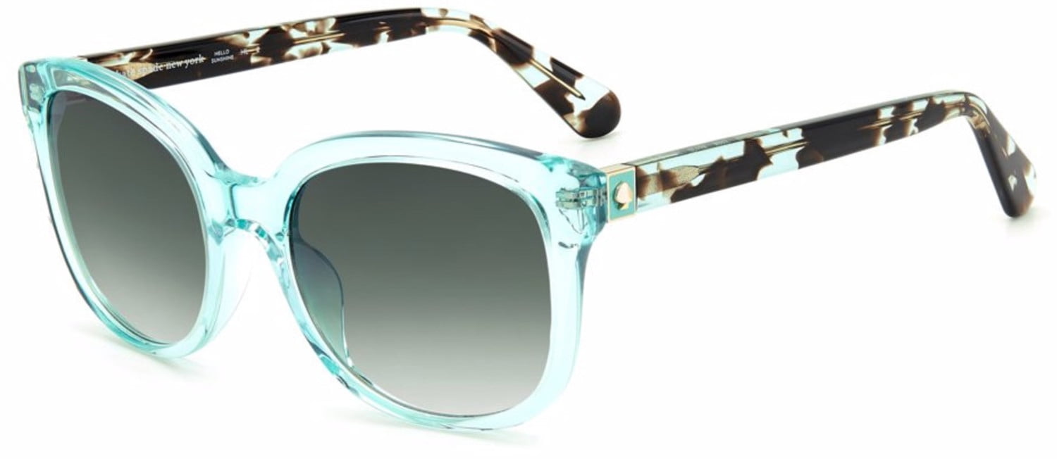 Kate Spade GWENITH/S 0ZI99K 53mm Rectangle Sunglasses Women's Transparent Teal