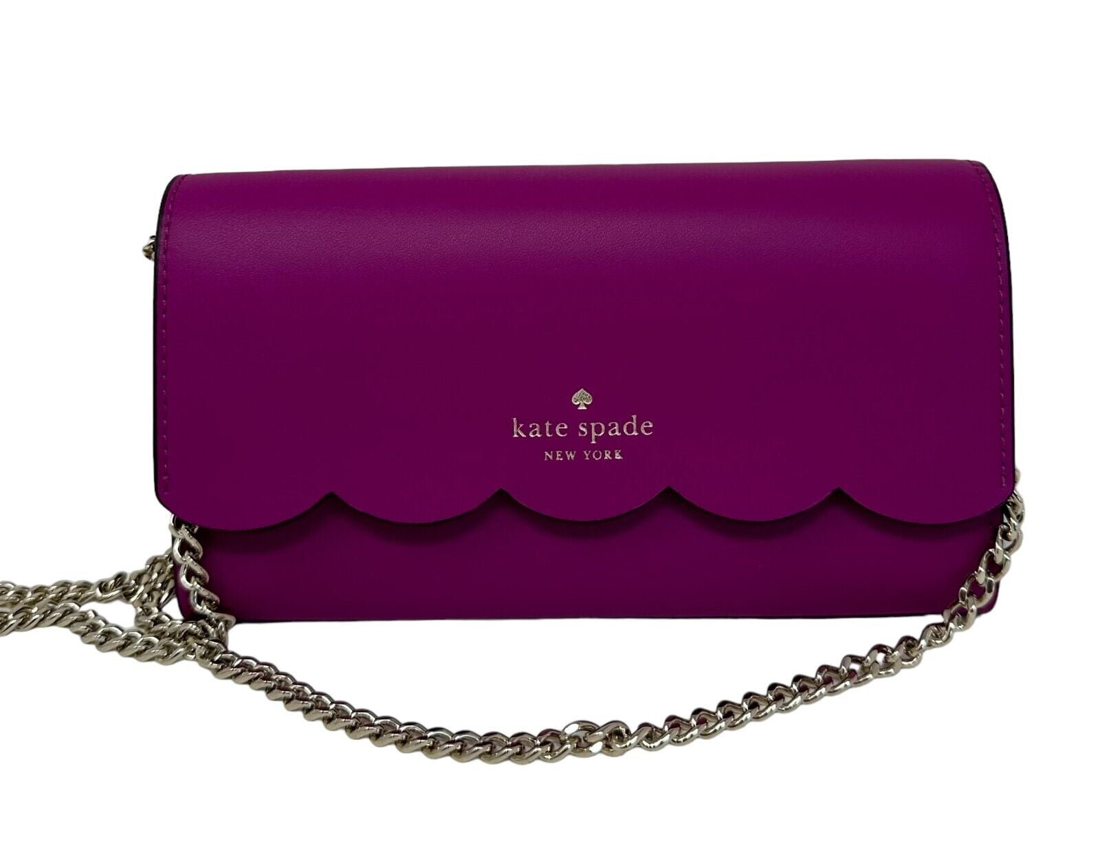 Kate Spade Gemma Baja Rose Smooth Leather Wallet on a Chain Bag WLR00552  $249