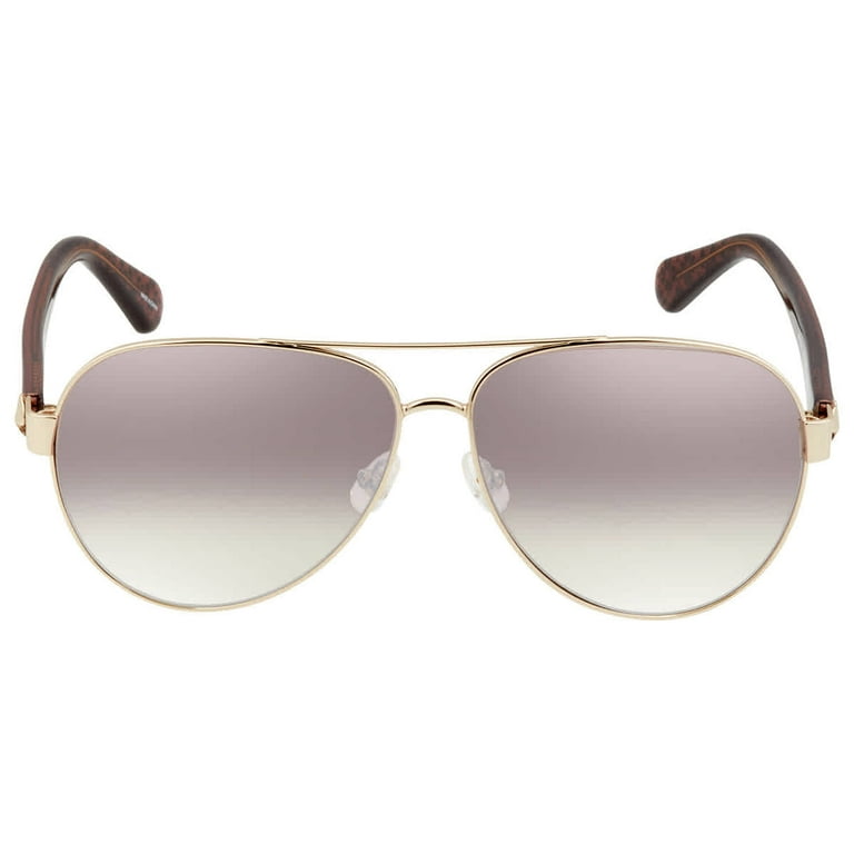 Aviator frame sunglasses in gold-toned metal