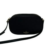 KATE SPADE NEW YORK Glimmer Oval Camera Bag Crossbody Purse Black