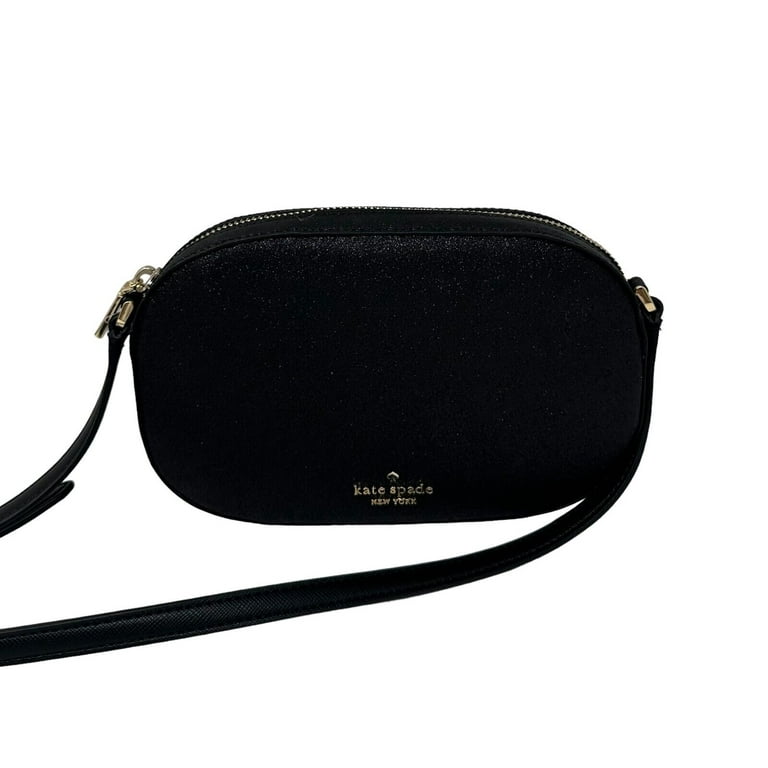 Kate Spade Glimmer Glitter Oval Camera Crossbody Bag KE459 299 Black