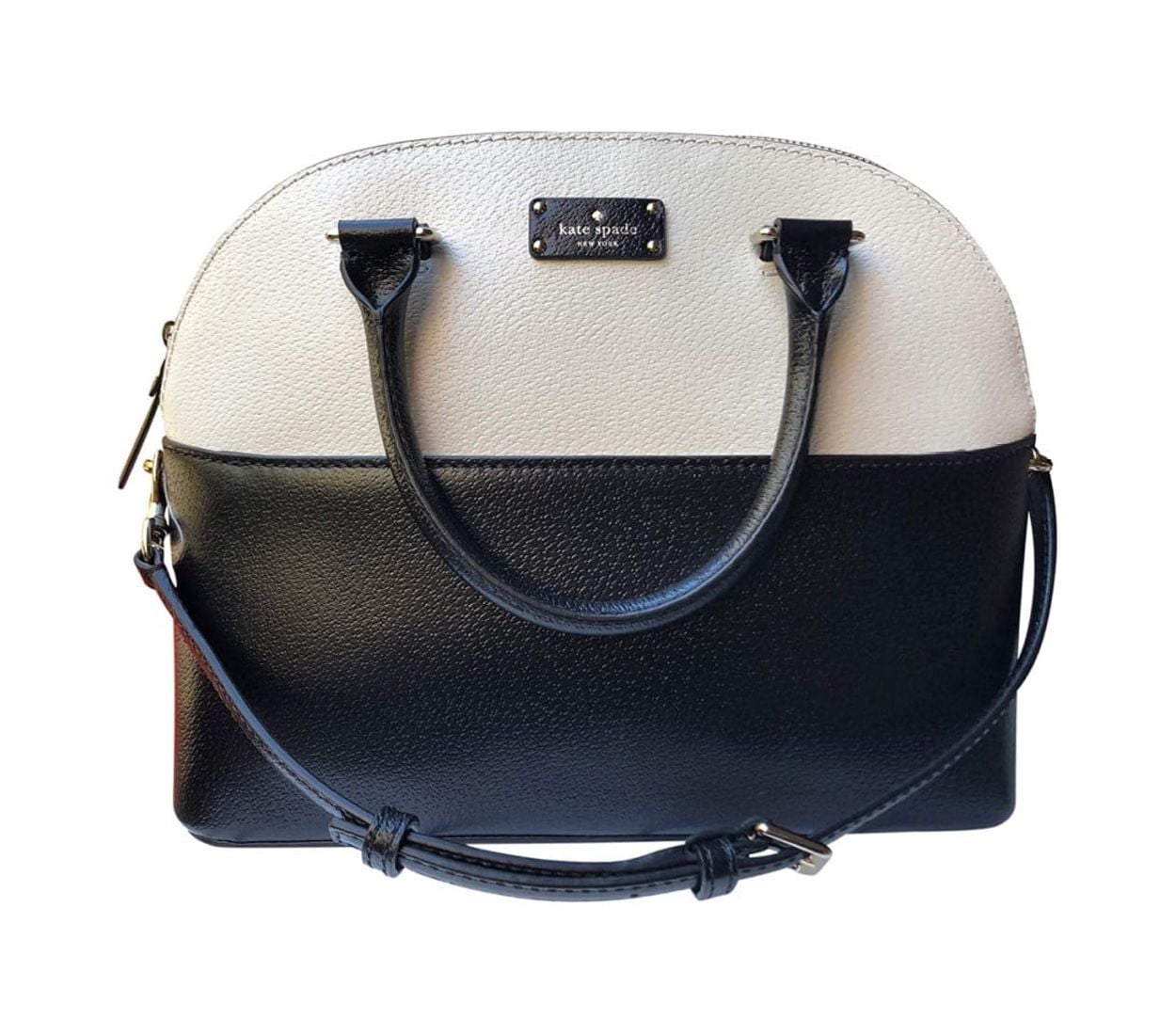 Kate Spade Grove Street Carli Satchel Bag WKRU4192 BLACK / CEMENT