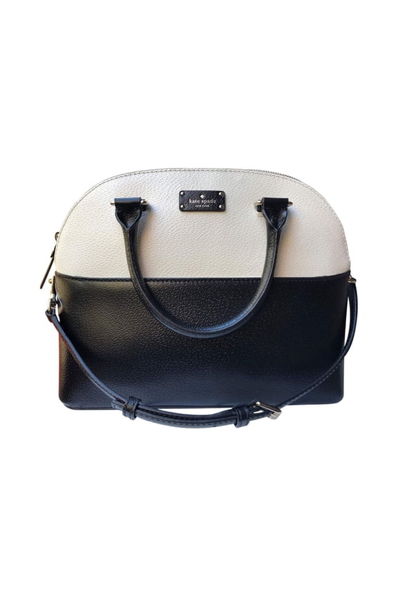 Kate Spade Grove Street Carli Satchel Bag WKRU4192 BLACK / CEMENT