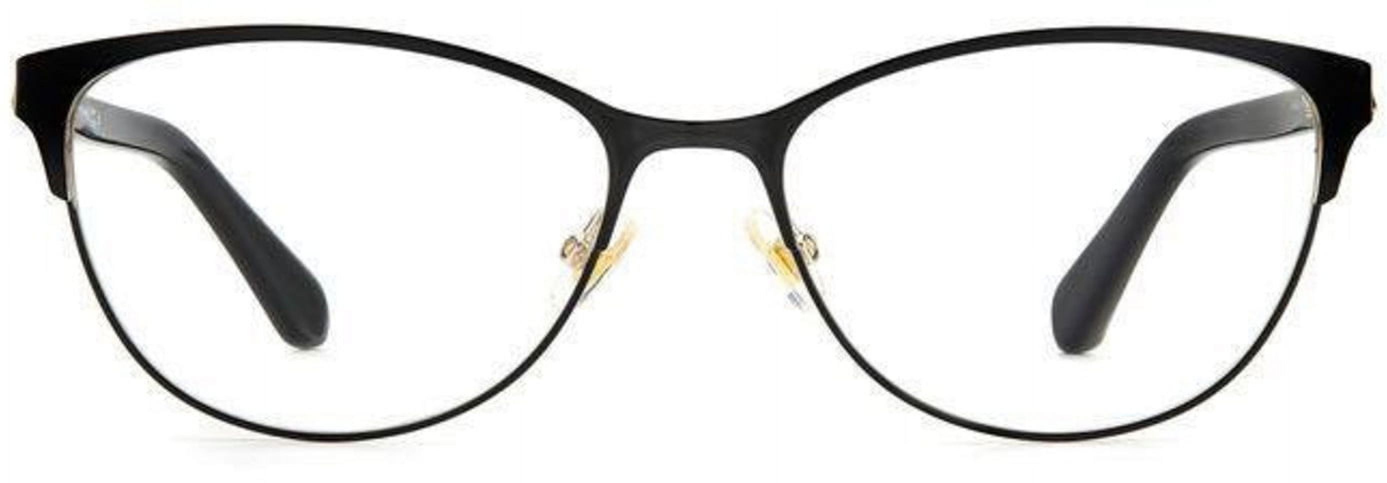 NEW KATE SPADE hadlee oval metal eyeglasses in black Kate Spade KS Hadlee Metal Womens Oval Eyeglasses Black 52mm  main image 3