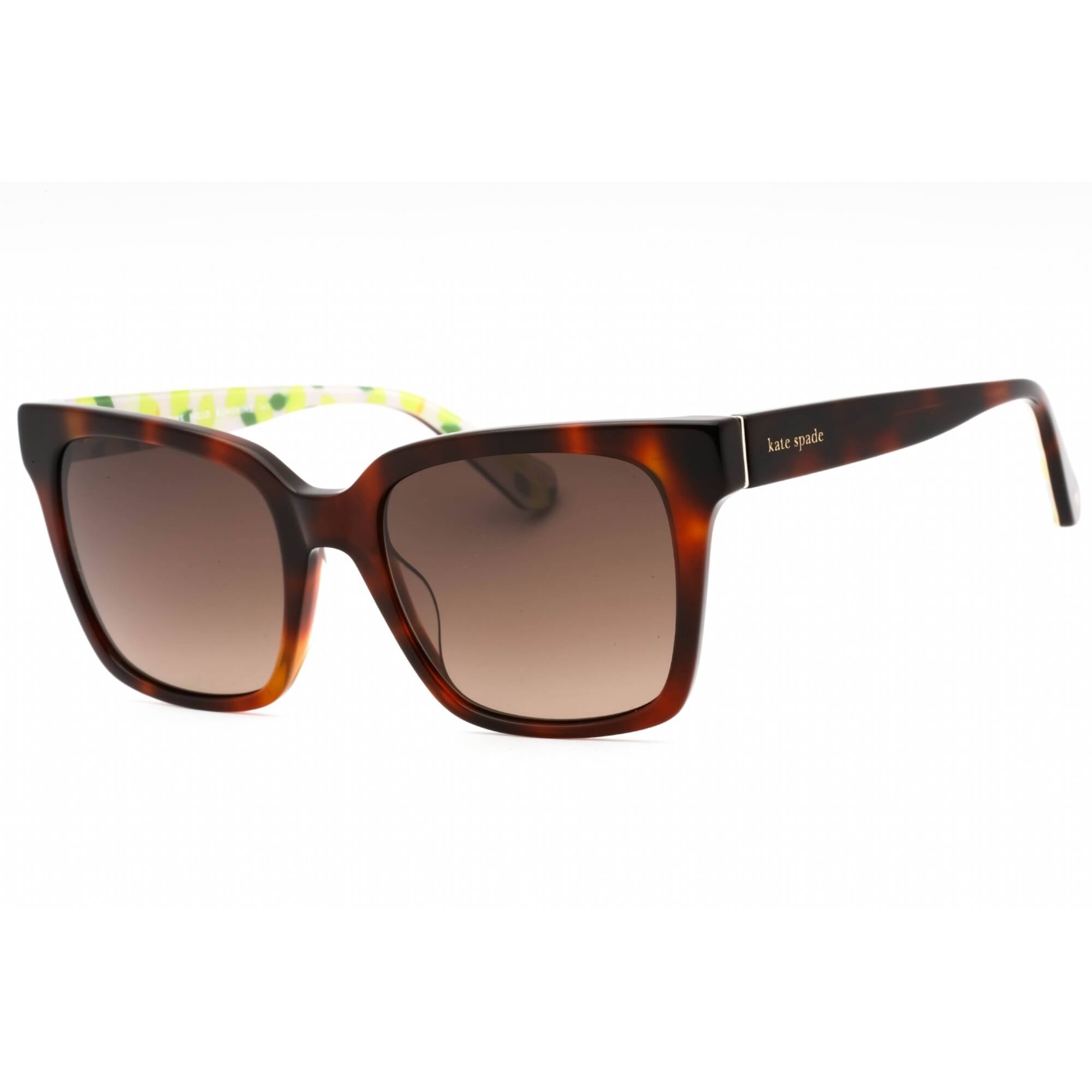 Kate Spade HARLOW-G-S Tortoise Shell Sunglasses Kate Spade Harlow/G/S Asian Fit SX7/LA Square Brown Dark  main image 2