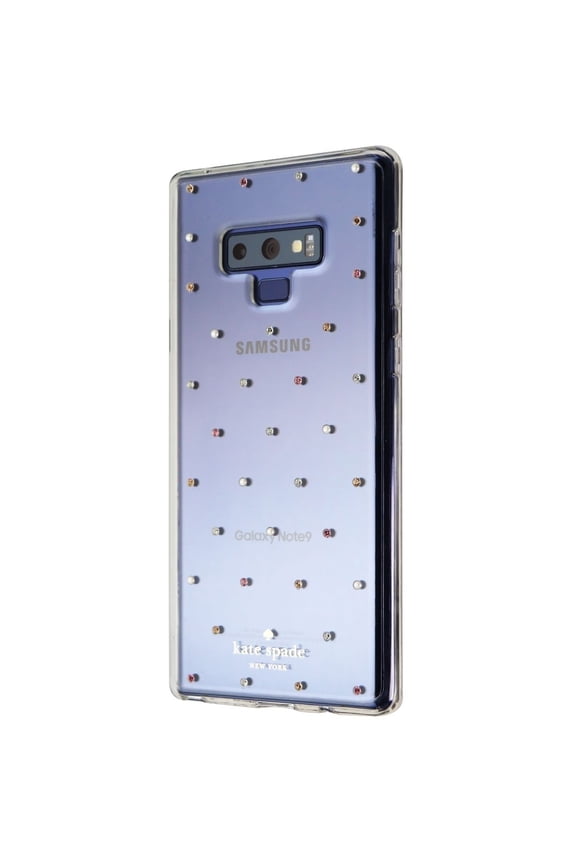 Kate Spade Hardshell Case for Samsung Galaxy Note9 - Clear with Pin Dot Gems