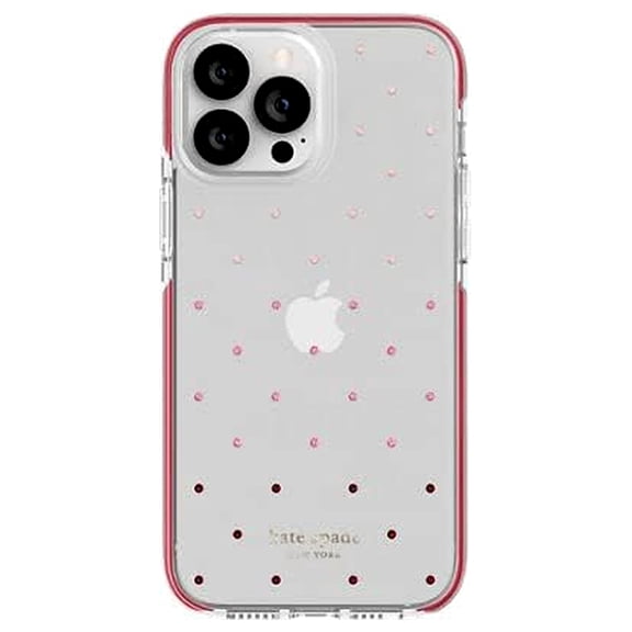 Kate Spade Hardshell Case for iPhone 13 Pro Max - Pin Dot Ombre Pink/Clear