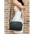 thumbnail image 1 of Kate Spade Harper Leather Camera Bag Top Zip Crossbody Black, 1 of 4