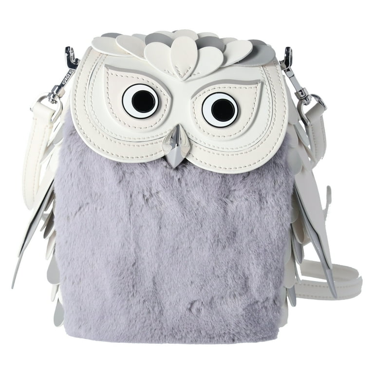 Kate Spade Hoot Gray 3D Owl Crossbody Bag Novelty Limited Edition Walmart