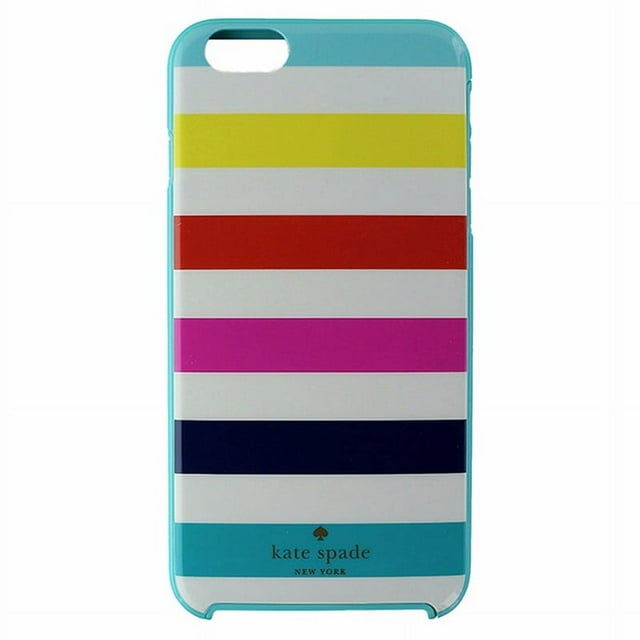 Kate Spade Hybrid Case for iPhone 6 Plus/ 6s Plus - Candy Stripes / Light Blue