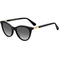 thumbnail image 1 of Kate Spade Janalynn Polarized Female Adult Black Rounded Oval Cat-Eye Sunglasses, 1 of 4