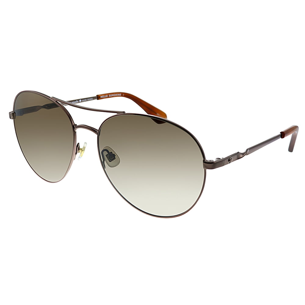 Kate Spade Joshelles Aviators Sunglasses Brown NO CASE Kate Spade Joshelle/S Metal Womens Aviator Sunglasses Dark  main image 2