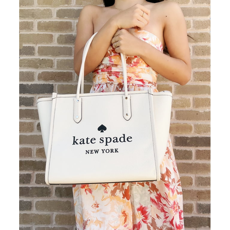 Kate Spade Off White Leather Medium Ella Tote Kate Spade