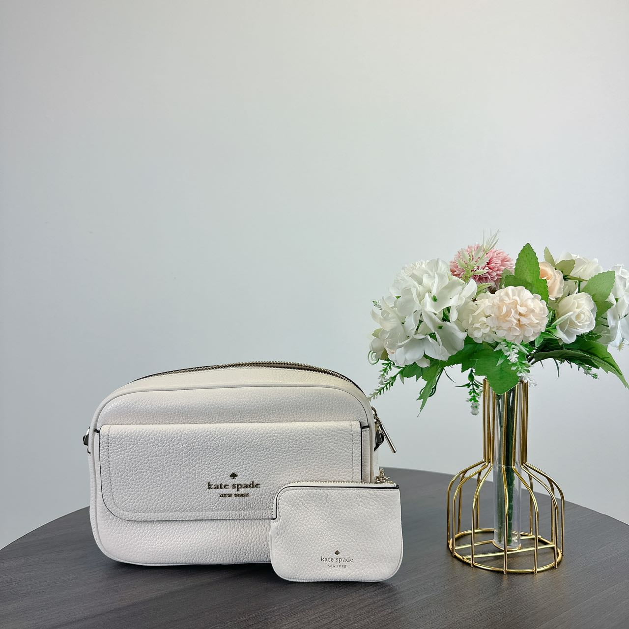 KATE SPADE ロージーペブルレザースモールフラップカメラバッグ KATE SPADE ロージーペブルレザースモールフラップカメラバッグ