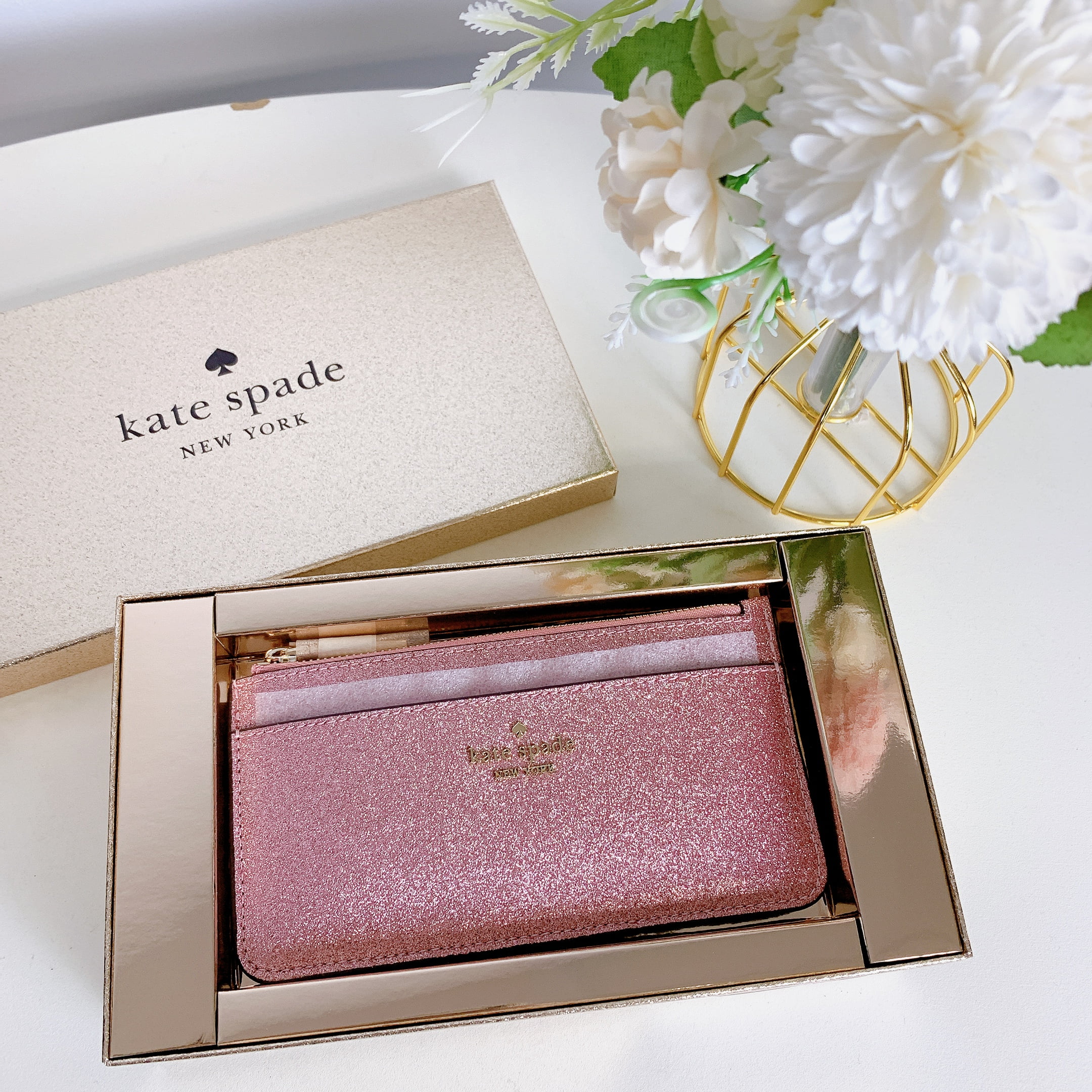 Card Slots Kate Spade Lola Glitter Card Holder Kate Spade