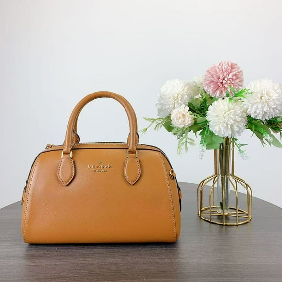 Kate Spade KF493 Madison Saffiano Leather Small Duffle Crossbody IN Cavern Clay