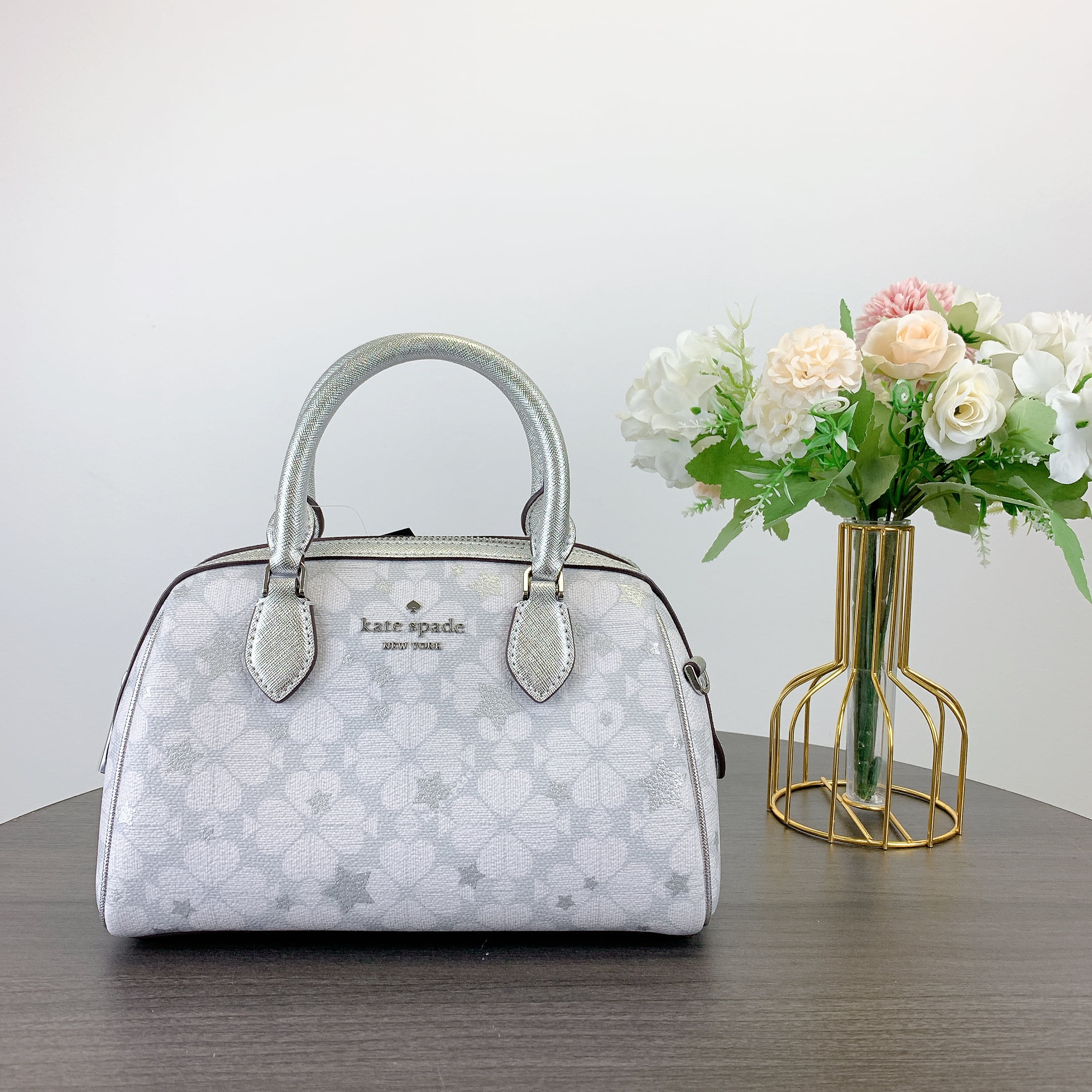 Kate Spade KI908 Spade Flower Star Toss Small Dolly Duffle Kate Spade KI908 Spade Flower Star Toss Small Dolly Duffle