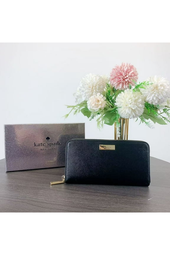Kate Spade KK041 Kenzie Boxed Large Continental Wallet IN Black