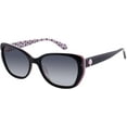thumbnail image 1 of Kate Spade KS AUGUSTA/G/S Plastic Womens Square Polarized Sunglasses Black Pink 54mm Adult, 1 of 2