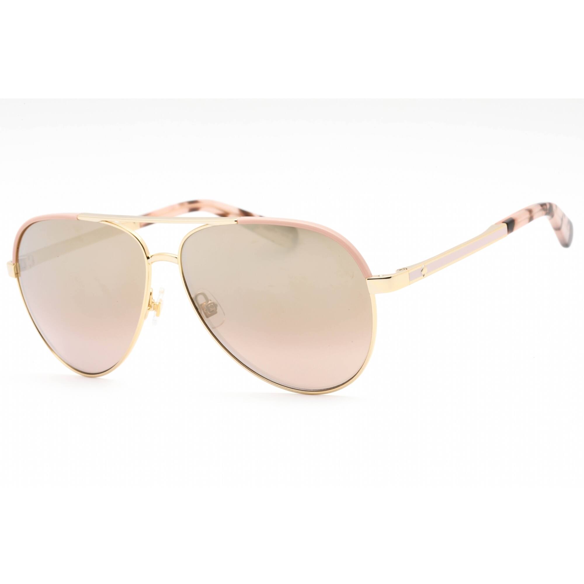 kate spade Rose Gold Aviator Sunglasses with Pink Gradient Lenses Kate Spade Womens Aviator Sunglasses KS Fara/S Red Gold  main image 3