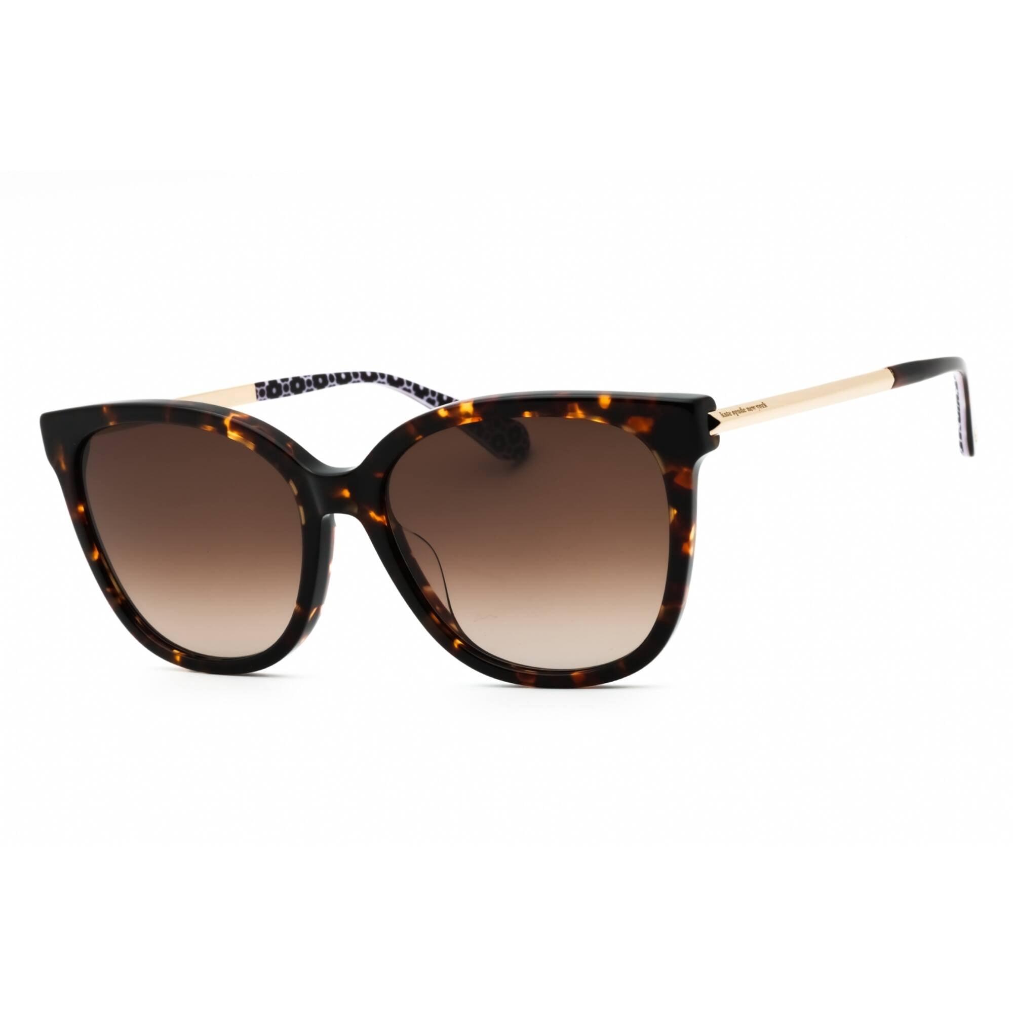Kate Spade KS BRITTON/G/S Plastic Womens Square Sunglasses Dark Havana 55mm Adult