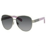 Kate Spade Sunglasses (Safilo Group) Women's Amarissa Aviator Sunglasses, Gold Pink/Gold Gradient Pink, 59 mm
