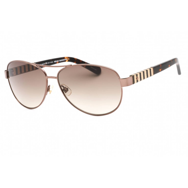 KATE SPADE SUNGLASSES  AVAITOR STYLE BROWN EXCELLENT CONDITION Kate Spade New York Womens Aviator Sunglasses, Metal Frame  main image 4