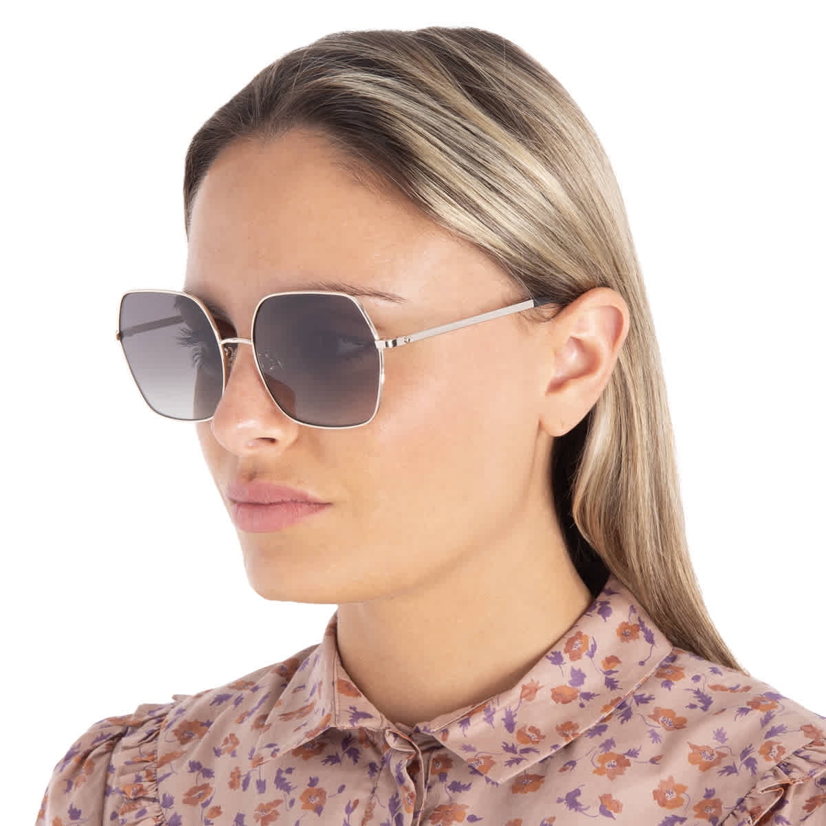 Kate Spade KS Eloy/F/S Metal Womens Square Polarized Sunglasses Black 59mm Adult