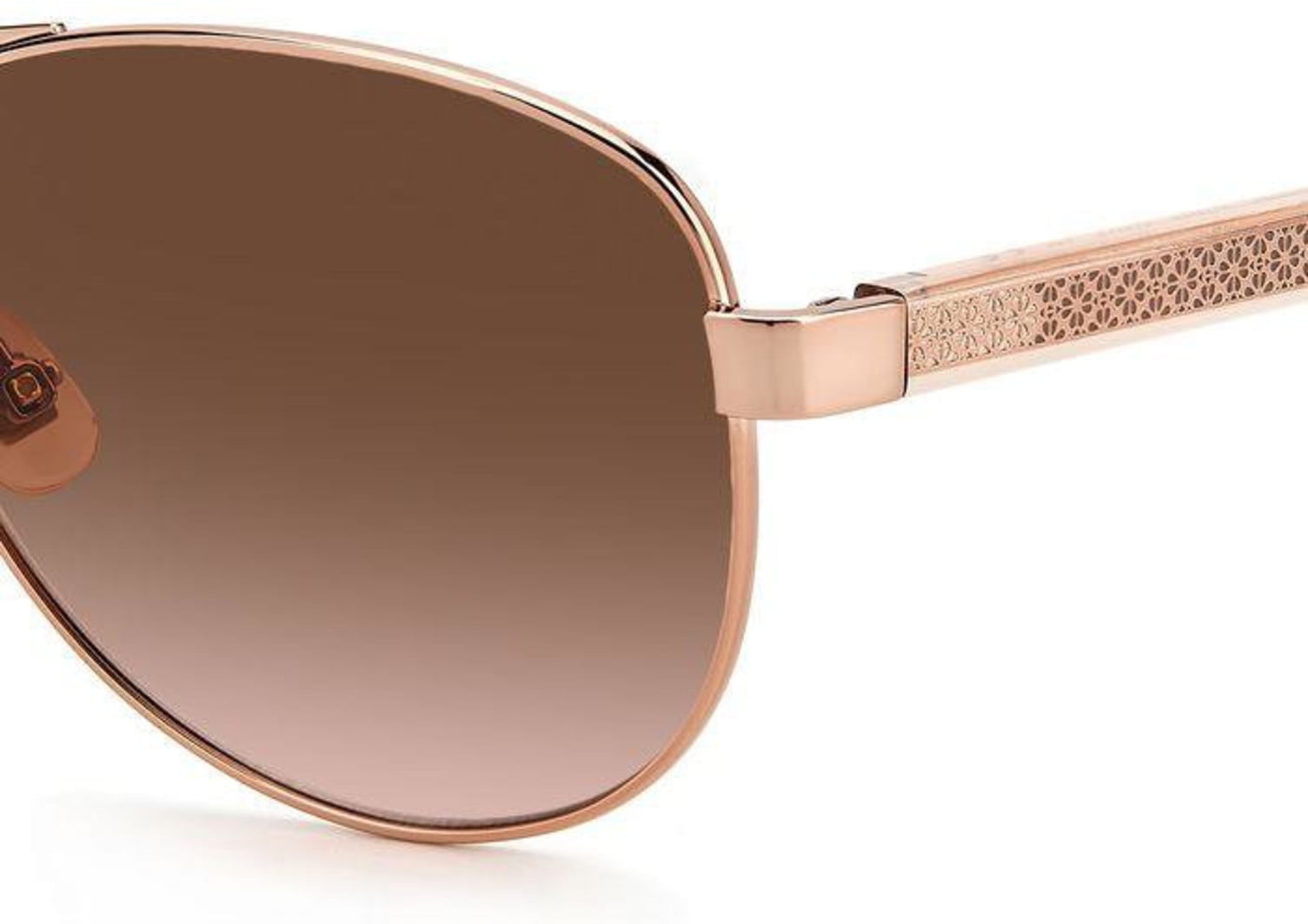 Kate Spade Womens Aviator Sunglasses KS Fara/S Red Gold Metal Frame ...