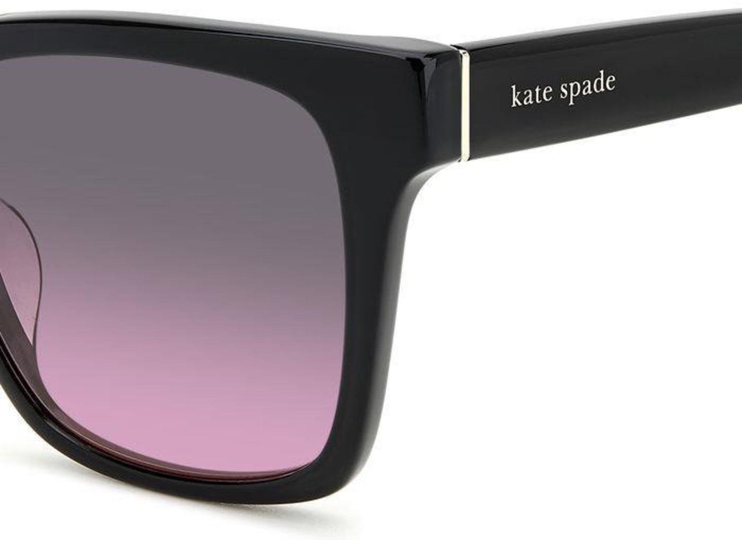 Kate Spade KS HARLOW/G/S Acetate Womens Square Sunglasses Black 55mm Adult